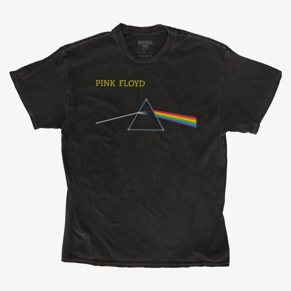 Tričko Merch Revival Tee - Pink Floyd Prism Logo Unisex T-Shirt Black M