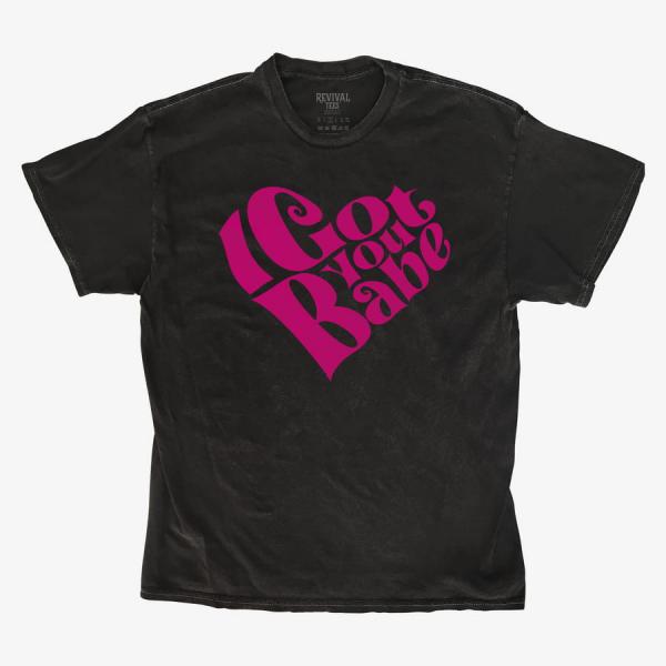 Queens Revival Tee - Sonny & Cher I Got You Babe Unisex T-Shirt Black