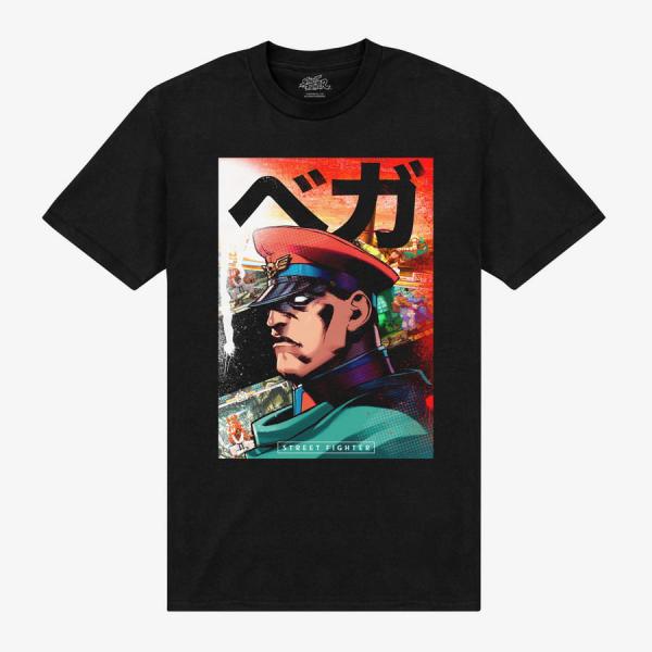 Queens Street Fighter - Street Fighter M Bison Unisex T-Shirt Black
