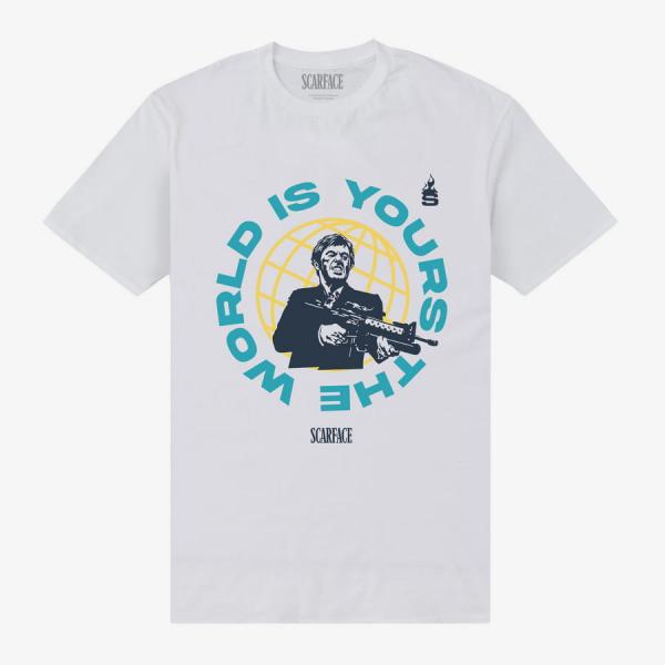 Queens Scarface - Scarface The World Is Yours Unisex T-Shirt White