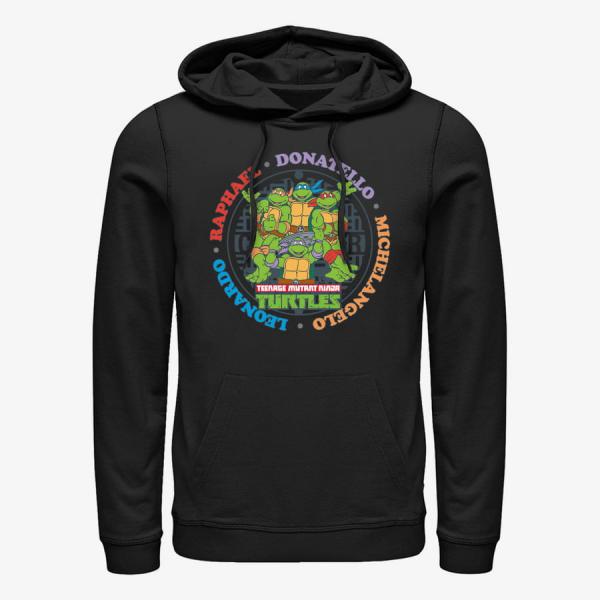 Mikina Merch Paramount Teenage Mutant Ninja Turtles - Rounded Ninjas Unisex Hoodie Black M