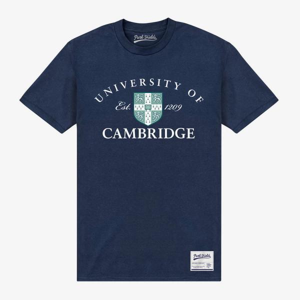 Tričko Merch Park Agencies - University Of Cambridge Est 1209 Unisex T-Shirt Navy S
