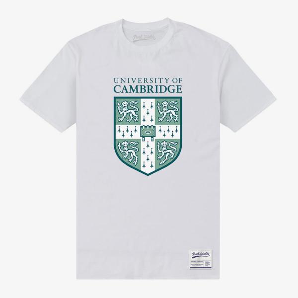 Tričko Merch Park Agencies - University Of Cambridge Shield Unisex T-Shirt White M