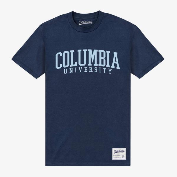 Tričko Merch Park Agencies - Columbia University Script Unisex T-Shirt Navy XXL