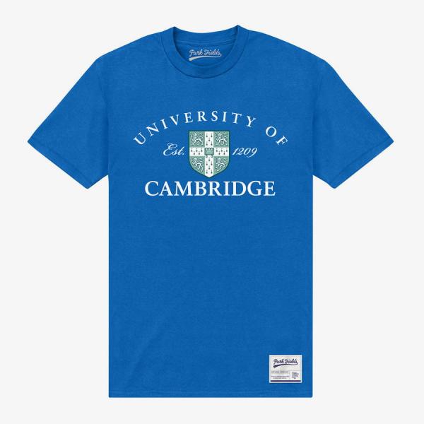 Tričko Merch Park Agencies - University Of Cambridge Est 1209 Unisex T-Shirt Royal Blue M