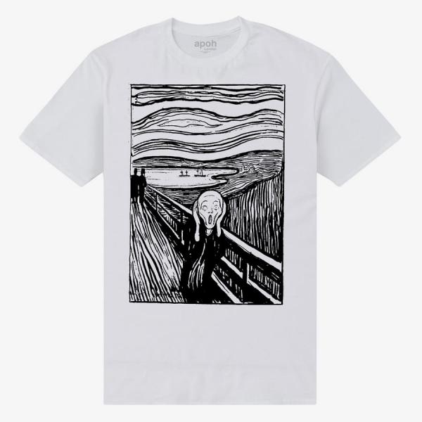 Queens Park Agencies - APOH Munch Lino Unisex T-Shirt White