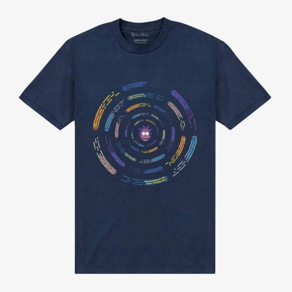 Queens Park Agencies - Rick and Morty Vortex Unisex T-Shirt Navy