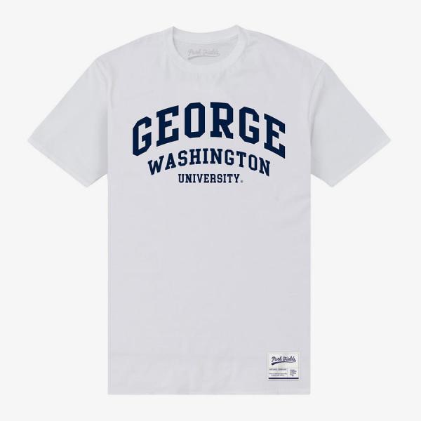 Tričko Merch Park Agencies - George Washington University Script Unisex T-Shirt White XL