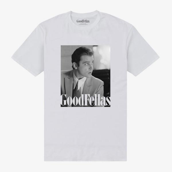 Tričko Merch Park Agencies - Goodfellas Henry Hill Portrait Unisex T-Shirt White XL