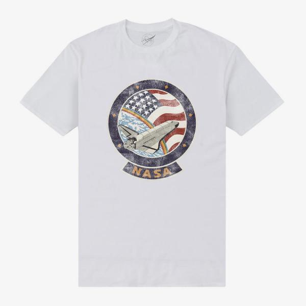 Queens Park Agencies - NASA Faded Unisex T-Shirt White