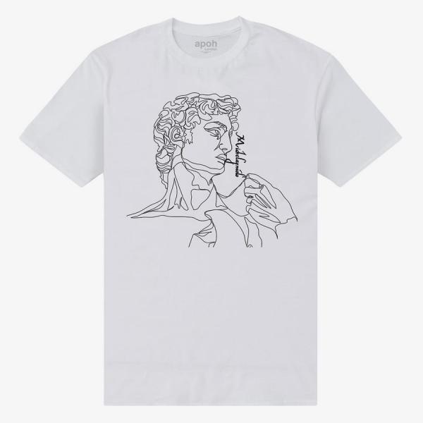 Queens Park Agencies - APOH Michelangelo Lines Unisex T-Shirt White