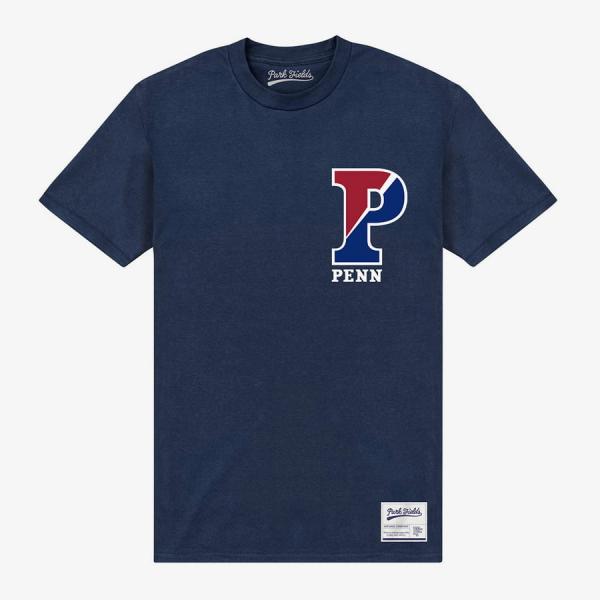 Tričko Merch Park Agencies - University Of Pennsylvania P Unisex T-Shirt Navy S