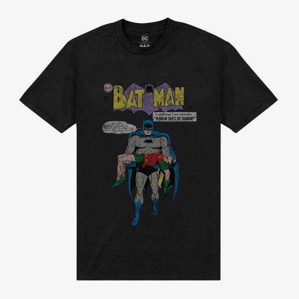 Tričko Merch Park Agencies - Batman Robin Dies Unisex T-Shirt Black S