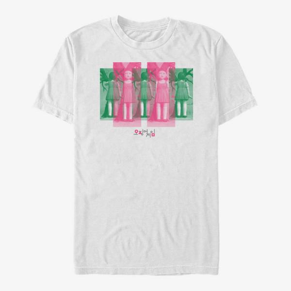 Queens Netflix Squid Game - Doll Panels Unisex T-Shirt White