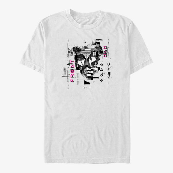 Tričko Merch Netflix Squid Game - Distorted Front Man Unisex T-Shirt White M