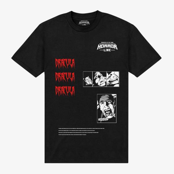 Queens Horrorline - horrorline-dracula-multi-images Unisex T-Shirt Black