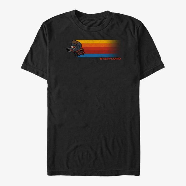 Tričko Merch Marvel GOTG 2 - Space Rocket Unisex T-Shirt Black XL