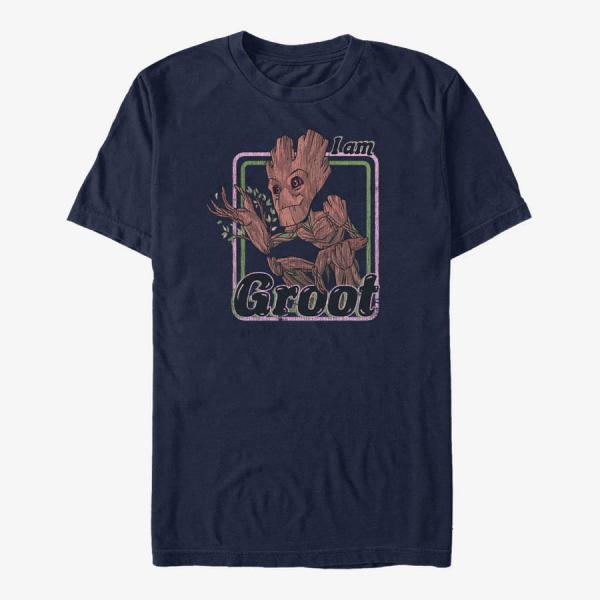Tričko Merch Marvel GOTG 2 - Guardians Wall Unisex T-Shirt Navy Blue L