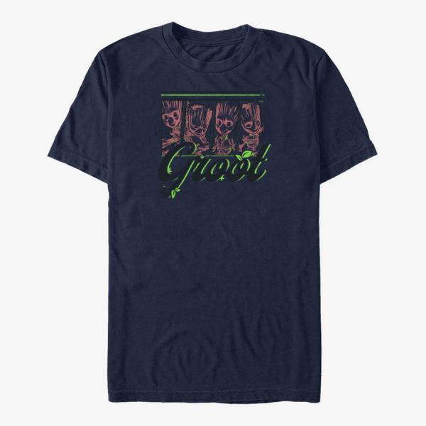 Queens Marvel GOTG Classic - Raccoon Guardian Unisex T-Shirt Navy Blue