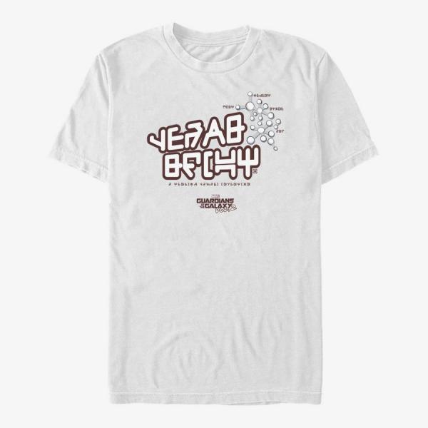 Queens Marvel GOTG 2 - Rocket Lineart Unisex T-Shirt White
