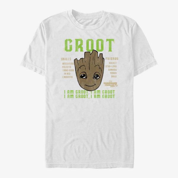 Tričko Merch Marvel GOTG Classic - Cosmic Mix Tape Unisex T-Shirt White M