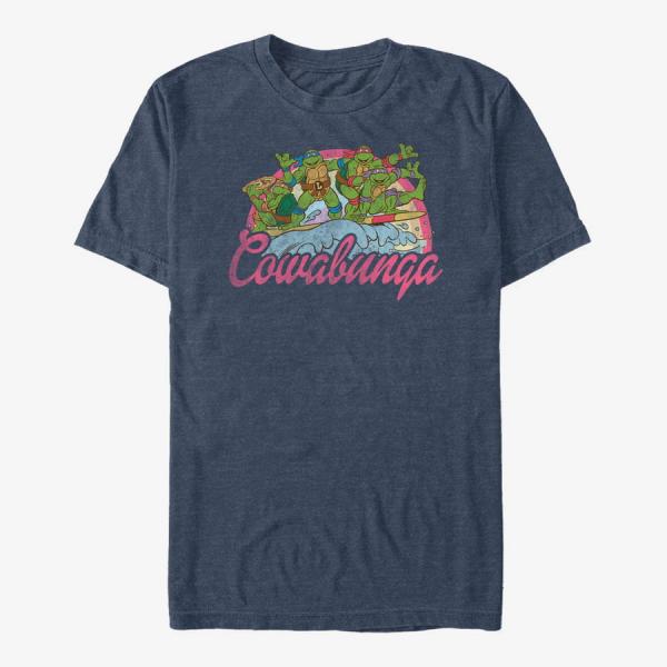 Tričko Merch Nickelodeon Teenage Mutant Ninja Turtles - Cowabunga Girl Unisex T-Shirt Vintage Heather Navy L