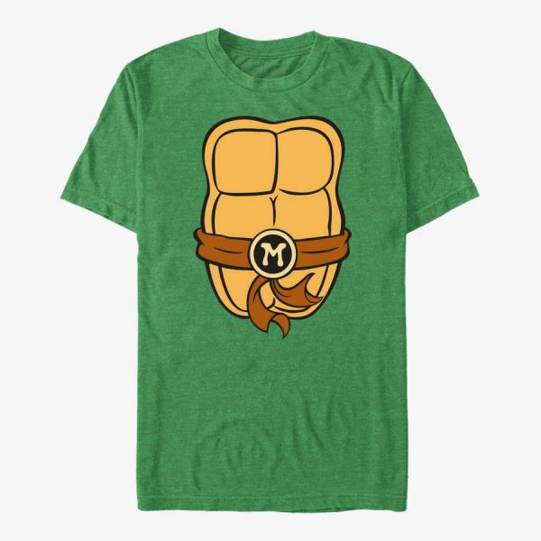 Tričko Merch Nickelodeon Teenage Mutant Ninja Turtles - Michelangelo Top Unisex T-Shirt Retro Heather Green S