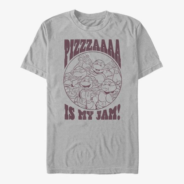 Tričko Merch Nickelodeon Teenage Mutant Ninja Turtles - PIZZA IS MY JAM Unisex T-Shirt Ash Grey XL