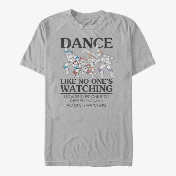 Queens Nickelodeon Teenage Mutant Ninja Turtles - DANCE LIKE NO ONES WATCHING Unisex T-Shirt Ash Grey