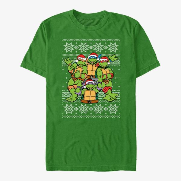 Queens Nickelodeon Teenage Mutant Ninja Turtles - Ugly On Top Unisex T-Shirt Kelly Green