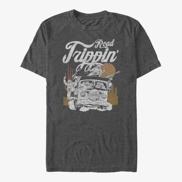 Queens Nickelodeon Teenage Mutant Ninja Turtles - Road Squader Unisex T-Shirt Dark Heather Grey