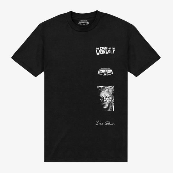 Tričko Merch Horrorline - horrorline-curse-of-the-werewolf-multi-graphic Unisex T-Shirt Black S