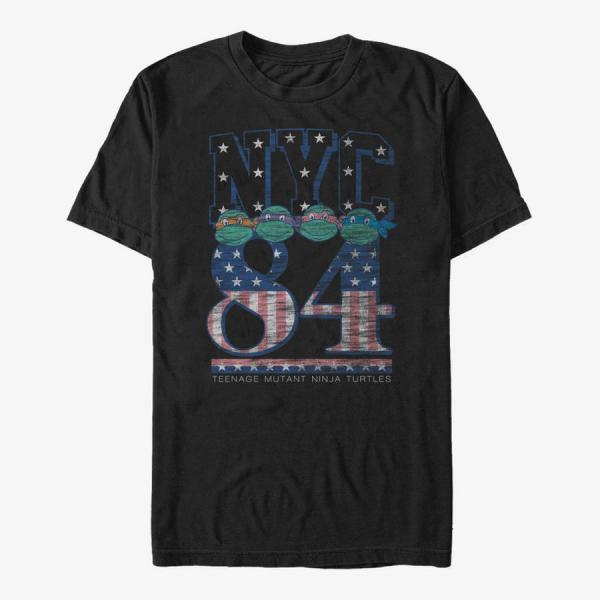 Queens Nickelodeon Teenage Mutant Ninja Turtles - NY Turtles Unisex T-Shirt Black