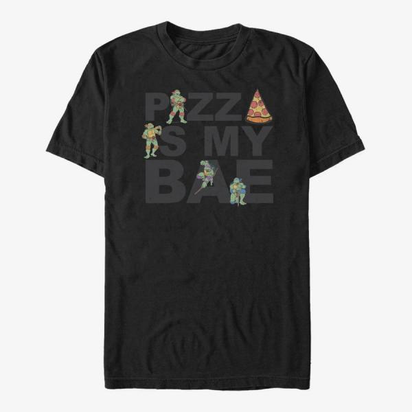 Queens Nickelodeon Teenage Mutant Ninja Turtles - Pizza Bae Unisex T-Shirt Black