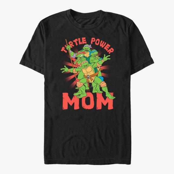 Tričko Merch Nickelodeon Teenage Mutant Ninja Turtles - Turtle Power Mom Unisex T-Shirt Black M