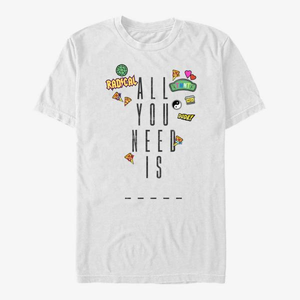 Tričko Merch Nickelodeon Teenage Mutant Ninja Turtles - YOU NEED Unisex T-Shirt White S