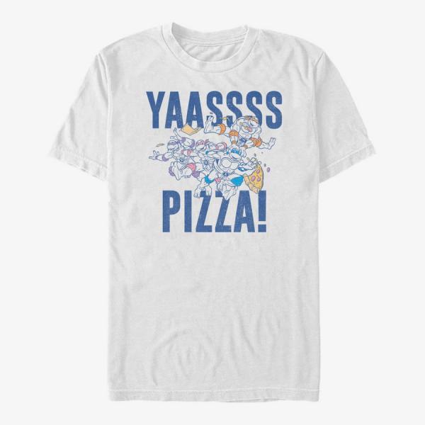 Queens Nickelodeon Teenage Mutant Ninja Turtles - Yas Pizza Unisex T-Shirt White