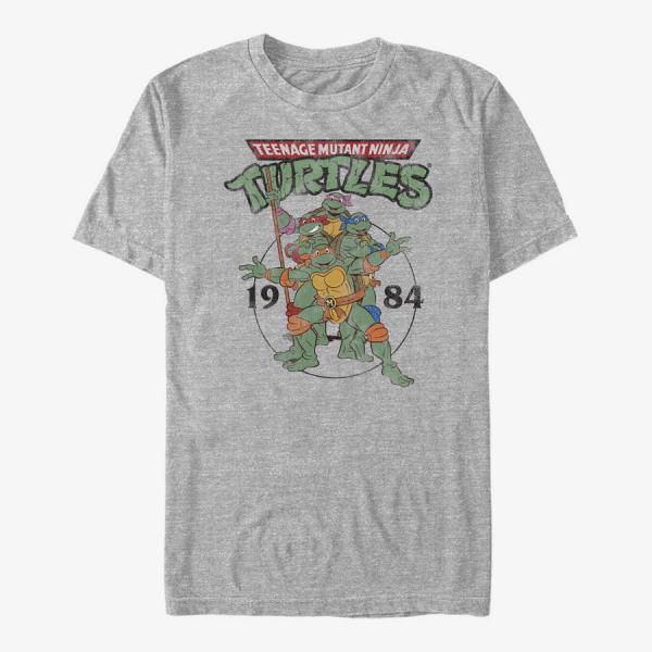 Tričko Merch Nickelodeon Teenage Mutant Ninja Turtles - Group Elite Unisex T-Shirt Heather Grey L
