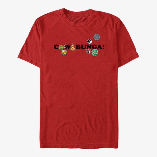 Tričko Merch Nickelodeon Teenage Mutant Ninja Turtles - Cowapatch Unisex T-Shirt Red S