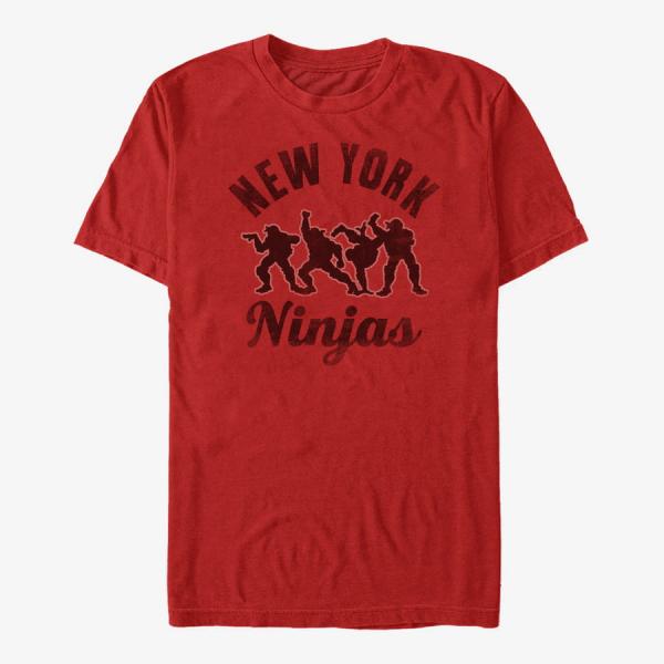 Tričko Merch Nickelodeon Teenage Mutant Ninja Turtles - Silhouette Ninjas Unisex T-Shirt Red L