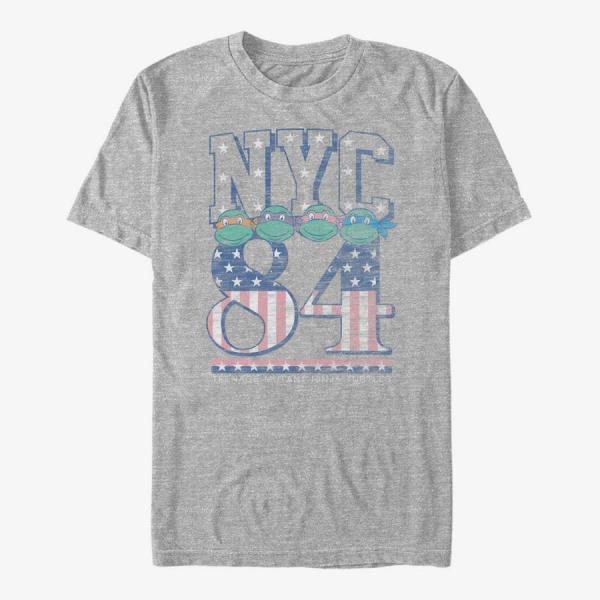 Tričko Merch Nickelodeon Teenage Mutant Ninja Turtles - NY Turtles Unisex T-Shirt Heather Grey XL