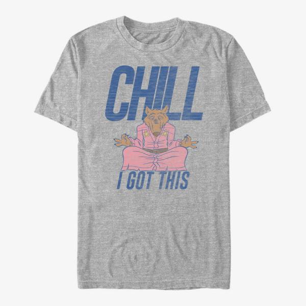 Tričko Merch Nickelodeon Teenage Mutant Ninja Turtles - Chill Splinter Unisex T-Shirt Heather Grey XL