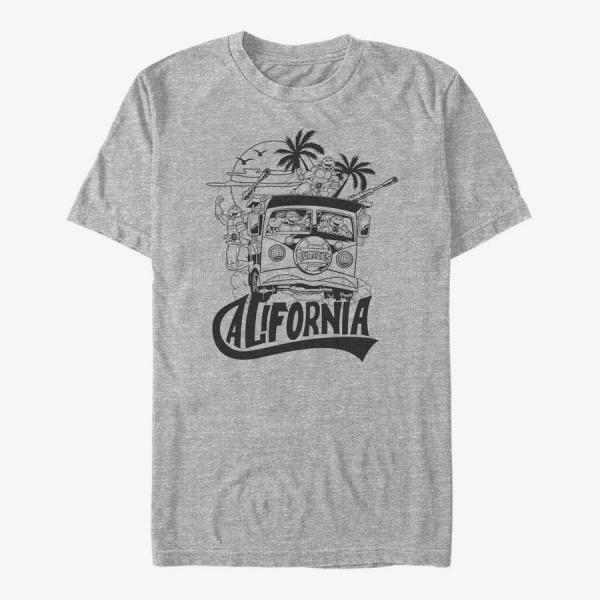 Tričko Merch Nickelodeon Teenage Mutant Ninja Turtles - CALIFORNIA Unisex T-Shirt Heather Grey S