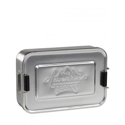 W & W Large Silver Lunch Tin GEN052
