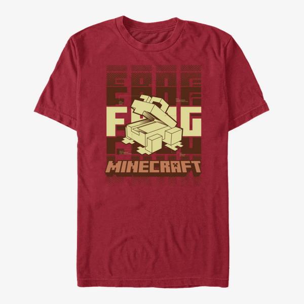 Queens Minecraft - Blueprint Frog Unisex T-Shirt Brick Red