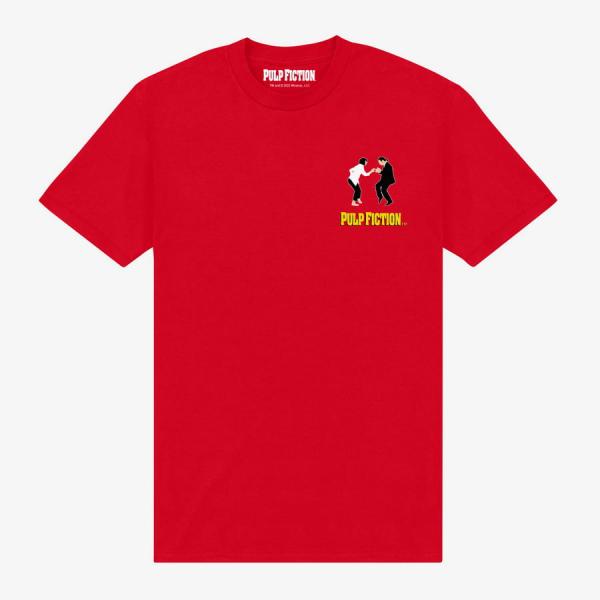 Tričko Merch Pulp Fiction - Pulp Fiction Vince & Mia Unisex T-Shirt Red XL