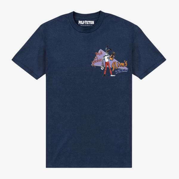 Queens Pulp Fiction - Jack Rabbit Slim's Unisex T-Shirt Navy