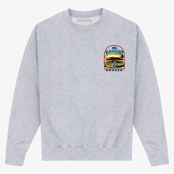 Mikina Merch Pulp Fiction - Big Kahuna Burger Unisex Sweatshirt Heather Grey L