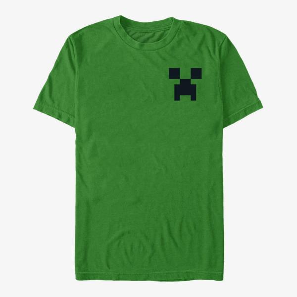Tričko Merch Minecraft - CREEPER POCKET Unisex T-Shirt Kelly Green XL