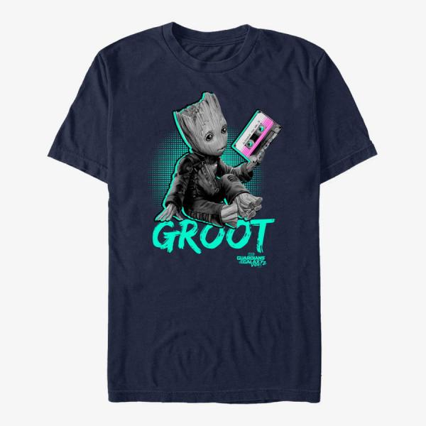 Tričko Merch Marvel GOTG 2 - Diamante Diamond Unisex T-Shirt Navy Blue M